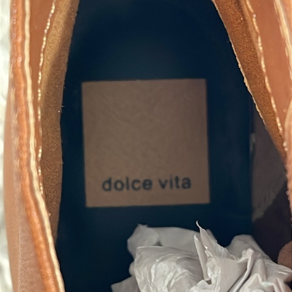 DOLCE VITA Tobin Studded Leather Bootie Brown Side Zip Size 6 NEW - Picture 12 of 16